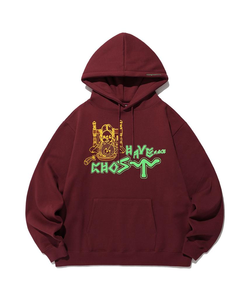 Have A Nice Ghost Hoodie_Burgundy(Ng2Dfum424A)