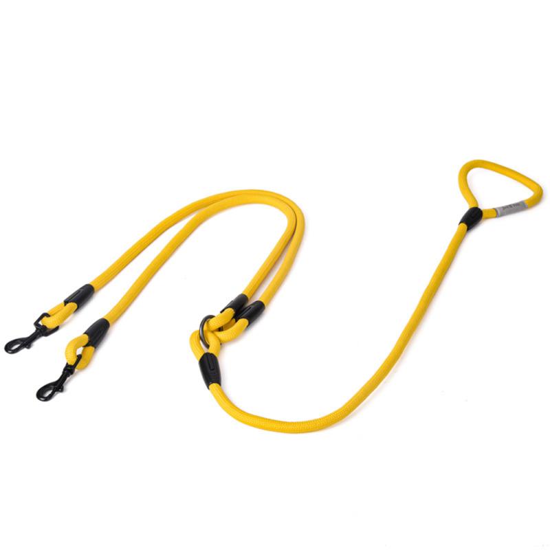 Pet Safety Traction Rope Strong Polyester Double Dog Leash Pet Product For Walking Training