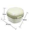 1pc Orthodontic Retainer Braces Storage Box Invisible Braces Storage Box Portable Dentures Cleaning Box Braces Storage Container