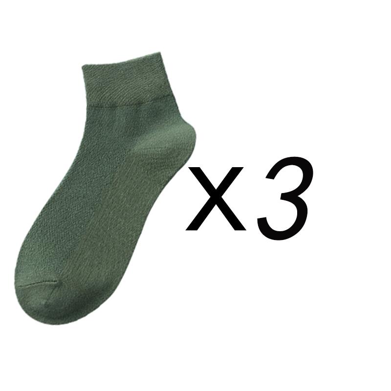 3 Pairs/Lot Men's Cotton Socks High Quality Casual Breathable Male Comfortable Business Soft Simple Fashions Ankle Socks