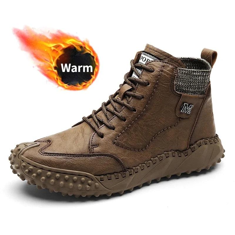 

Мужские ботинки 2025 года, новые хлопковые кроссовки, спортивная обувь, ретро-обувь на шнуровке, мужские нескользящие ботинки для инструментов, тренд Zapatillas Hombre 40