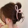 Elegant Jelly Color Bow Hair Claw For Women Girls