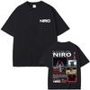 Rapper Niro OX7 Album Graphic T-shirt Unisex Women Hip Hop Fashion Pop Music T-shirts Male Casual Cotton Vintage T Shirt Streetwear