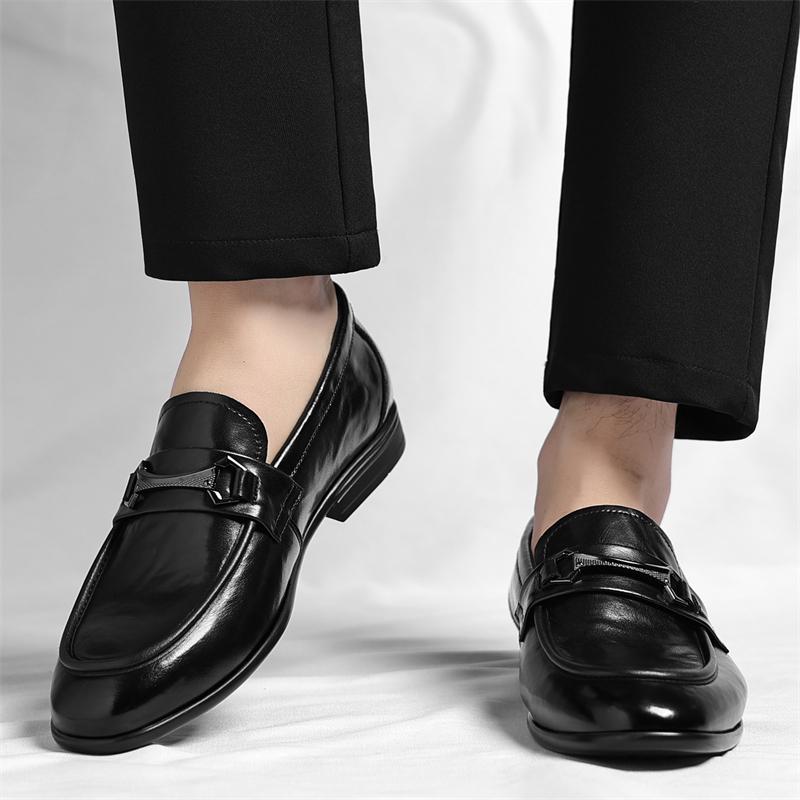 Fashion Male Outdoor Soft Sole Loafers Spring Autumn New Designer Leather Shoes for Men Fashion Casual Dress Shoes Classic Men's Flats