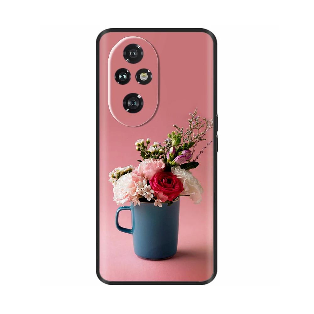 Für Honor 200 Pro Hülle Niedlich Weich Silikon TPU Coque Funda für Honor 200 Pro honor200 Handyhülle Schwarz Capas Für Honor 200 Lite