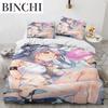 Kawaii Anime sexy Mädchen Bettwäsche-Set, Bettbezug, Bettset, Steppdecke, Kissenbezug, King-Queen-Twin-Size, Jungen, Mädchen, Erwachsene