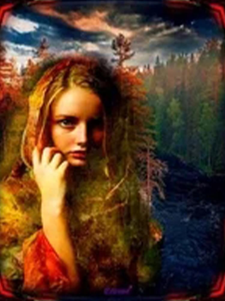 5DDIY Diamond Painting Women's Portrait Picture Full Square Round Diamond Embroidered Mosaic Flower Animal Home Decoration