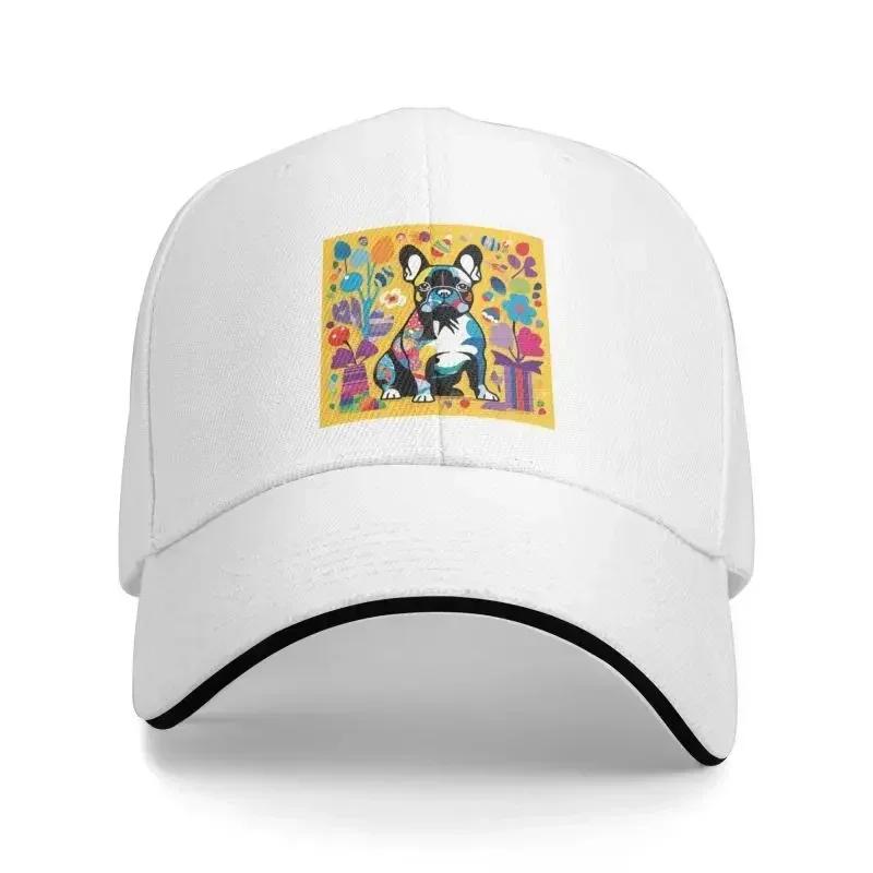 Custom French Bulldog Puppy Baseball Cap Sun Protection Men Womens Adjustable Dad Hat Spring