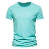 Summer Men's Solid Bamboo Cotton V-Neck T-Shirt - Hot Selling European & American Style