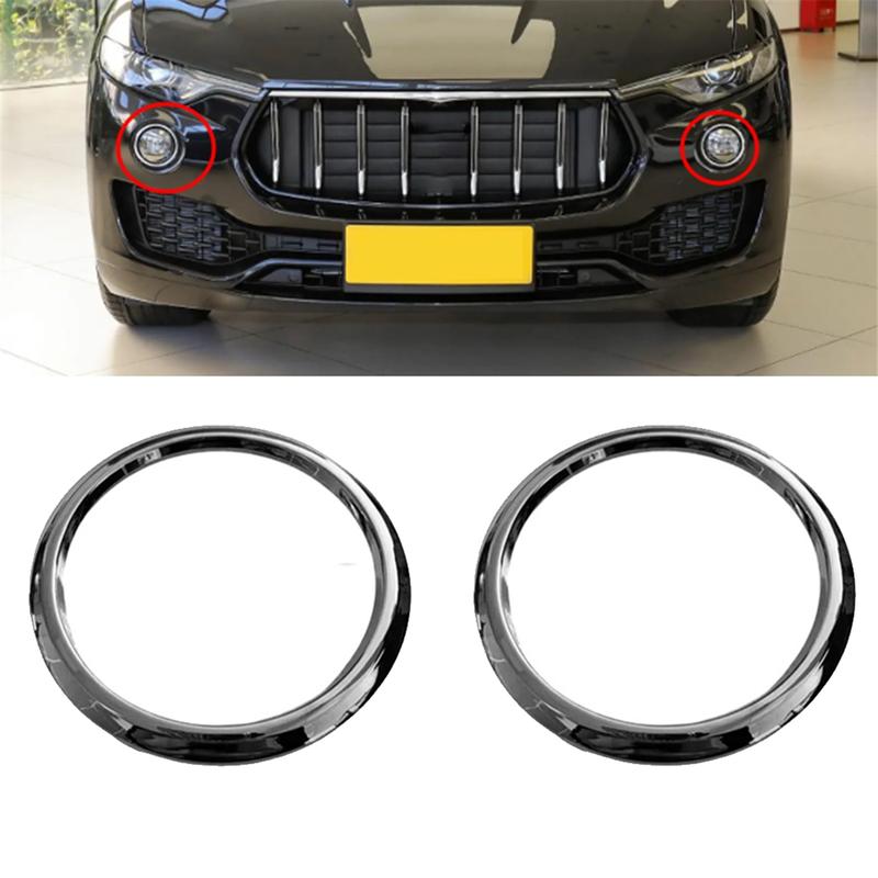 Car Front Bumper Fog Light Trim Ring Cover 670065940 for Maserati Levante 2018-2022 Fog Light Frame