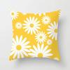 Yellow Flower Pillowcase Office Living Room Home Pillowcase Car Ornaments