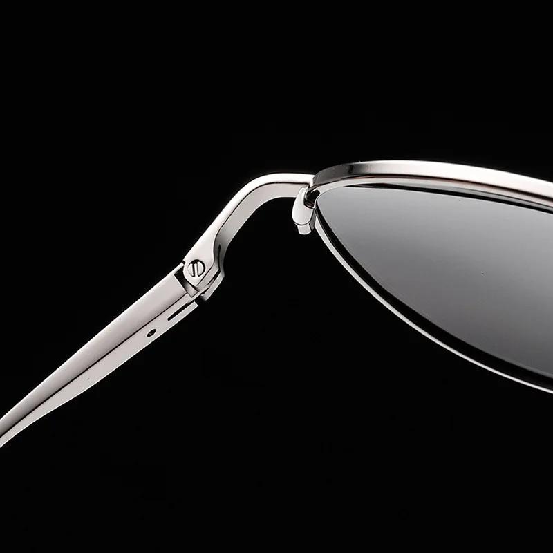 Aviation Metal Frame Polarized Sunglasses Men Color Changing Sun Glasses Pilot Male Day Night Vision Driving