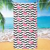 1pc Tropical Plant Flower Beach Towel, Quick Drying Absorbent Swimming Towel, Suitable for Sports, Camping, Yoga, Swimming