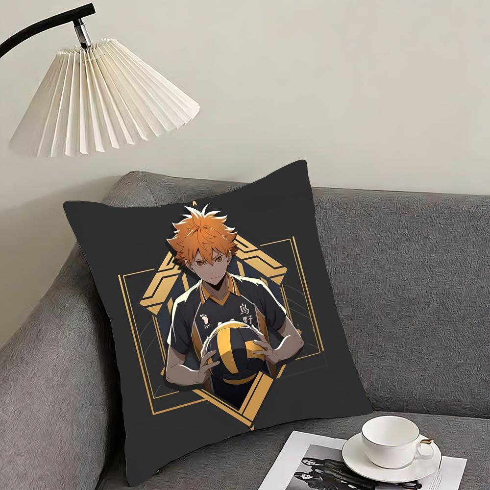 Poszewka na poduszkę Haikyuu Dwustronna pluszowa poszewka na poduszkę – Do samochodu, sofy, sypialni, idealna na prezent.
