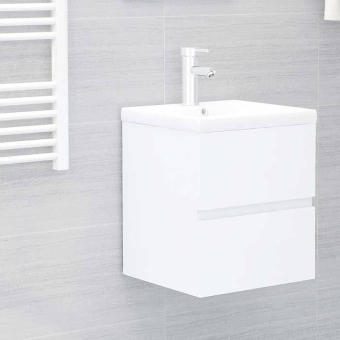 VidaXL Sink Cabinet with Integrated Sink Storage Unit Bathroom Cabinet Storage Cabinet Toilet 3071621