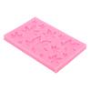 4pcs Washable Fondant Mould Pink Maple Leaf Mould Candy Mould Leaf Silicone Mould  Cupcake Topper