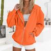 Women's Hooded Sweatshirts Autumn New Lazy Style Casual Loose Zipper Women's Sweatshirts Jackets Fashion Solid Color Streetwear Female Hooded Coats