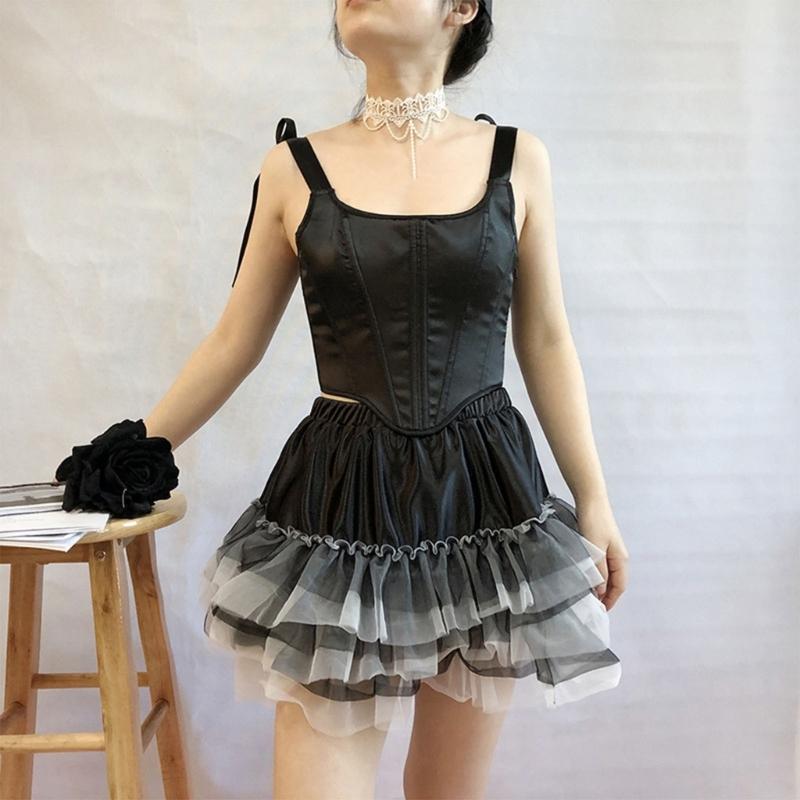 Elegant Solid Color Corset for Women Ladies Dress Corset Fashion Female Stretch Rope Waist Trainer for Prom Party