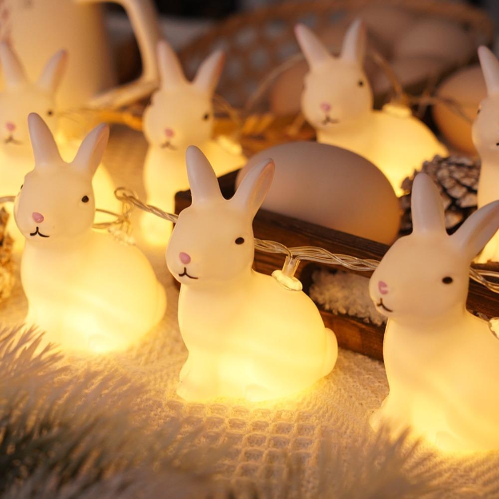 Eggs Chick Carrot Easter LED String Warm Light Festival Lamp Fahion Garland Lights  Party