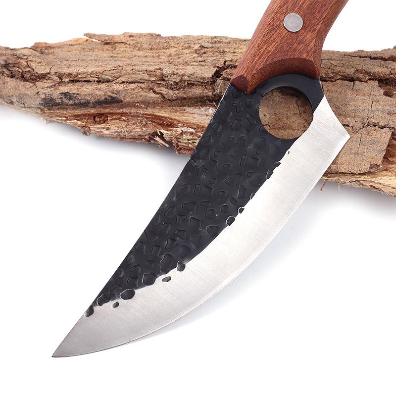 Mannaia da carne da 6 pollici in acciaio inossidabile Coltello da disosso forgiato fatto a mano Coltelli da chef serbi Coltelli da cucina Coltelli da pesce