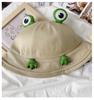 Frog Bucket Hat for Women Cute 3D Big Eyes Frog Sun-Shade Travel Novelty Fisherman Cap Foldable Daily Commute Kawaii Basin Hat