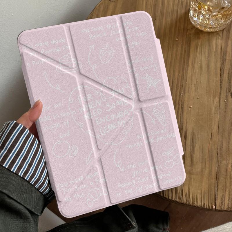 Pink Heart IPad Case With Stand Function Magnetic Detachable Cover Pro Mini Air