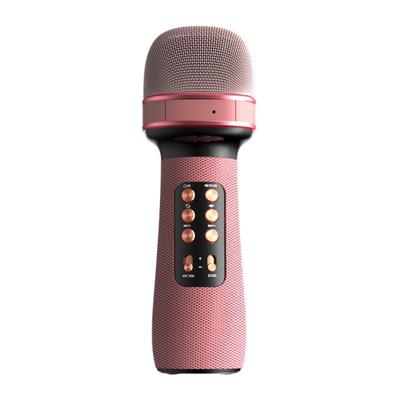Bluetooth Handmikrofon Kabellos Karaoke Doppellautsprecher Kondensatormikrofon Player Singen für iOS Android Smart TV