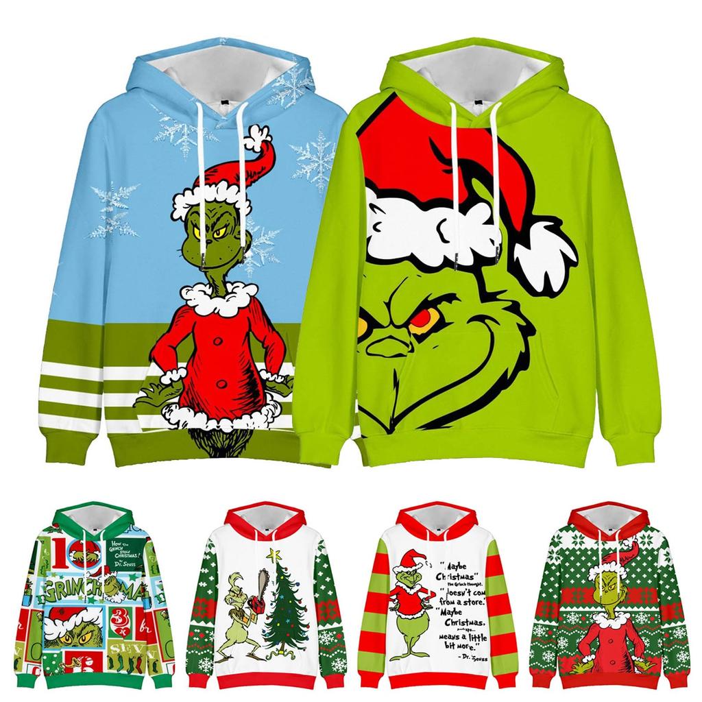 Adult Hoodie Cartoon Sweatshirt Sweatshirt Loose Print Sweatshirt Couple Wear Hooded Long Sleeve Sweatshirt