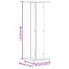 Plant Stand 2 Pcs Black 30 X 30 X 95 Cm Engineered Wood