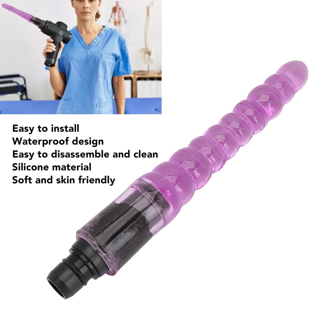 Silicone Muscle Massager Head Replaceable Percussion Head Attachment for Deep Tissue Massage 0.71 To 0.75in Purple
