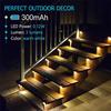 New Warm White LED Solar Step Lamp Path Stair Outdoor Garden Lights Waterproof Balcony Light Decoration  Patio Stair Fence Light