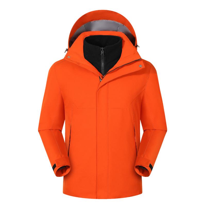 Unisex Młodzieżowa Wodoodporna Kurtka Górska Trzyw Warstwy z Odpinaną Podpinką Puchową