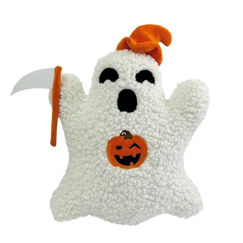 Halloween Pumpkin Ghosty Stuffed Toy Christmas Cushion Plushie Pillow for Kids Seeking a Soft and Safe Toy