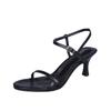 Fashion 2025 Classic Women's Narrow Band High Heels Sandals Summer Modern Shoes Open Toes Simple Office Sandals Sandalias De Mujer