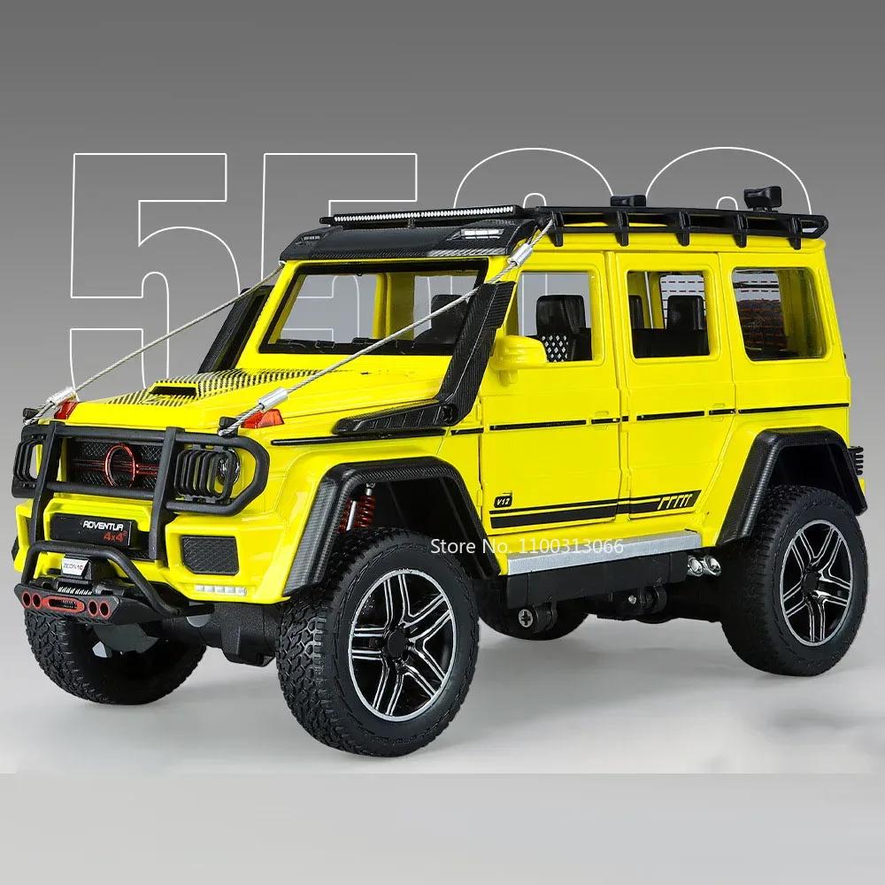1:24 Metal G550 G800 Models Cars Toys Adventure Edition Light Sound Off-road Wheel Pull Back SUV Vehicle Children Birthday Gifts