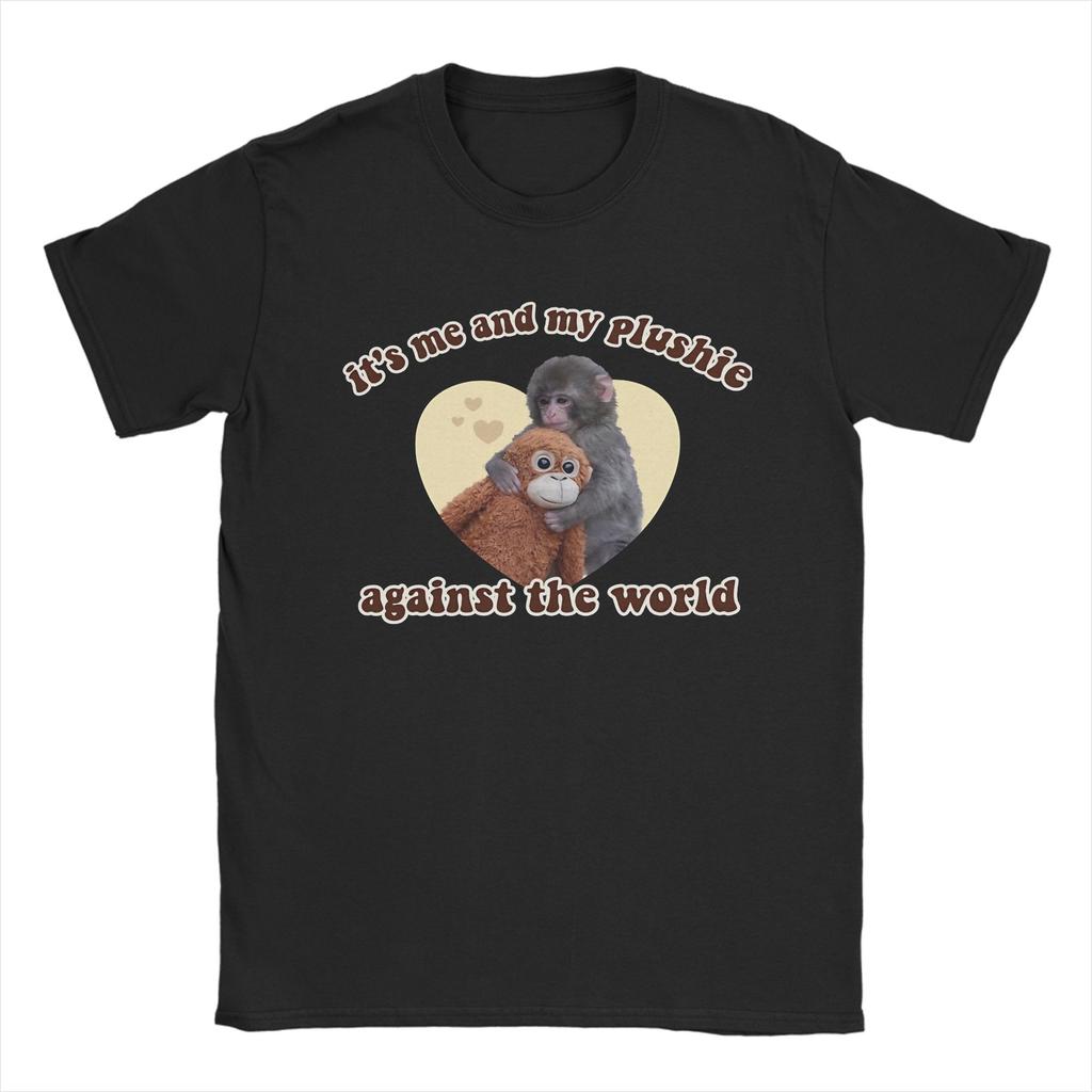 Mens Boxing TShirt with Cute Monkey Print Fun Design for Casual Sports Streetwear