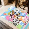 Bluey's Bubble Adventure Customize Your Name Floor Rug Office Rug Perfect for Playrooms Living Rooms Study room Balcony Antislip Carpet