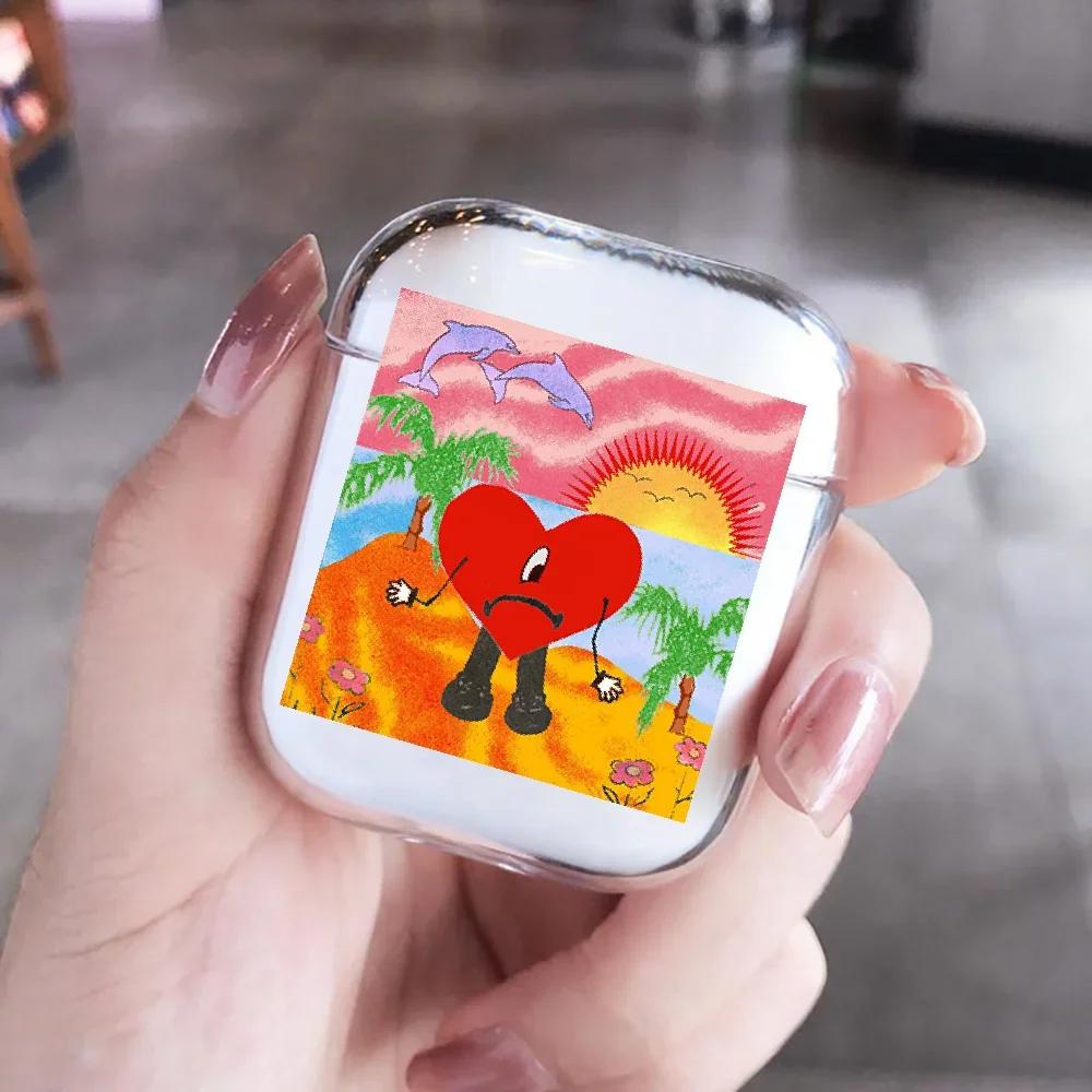 Yo Perreo Sola Bad Bunny Maluma Clear Earphone Case for Airpods Pro 3 Bluetooth Charging Box for Airpod 4 3 2 1 Protective Cover