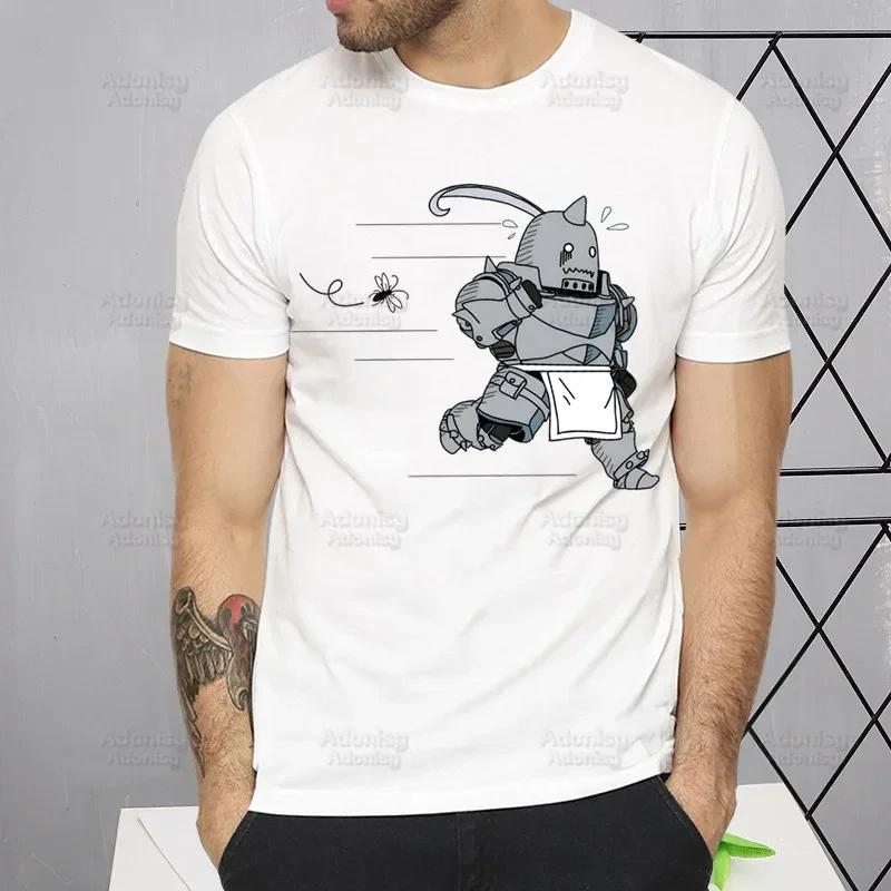 Tričko Fullmetal Alchemist Harajuku Alphonse Elric Trička Krátký rukáv Móda Ležérní Edward Elric Tričko Topy Trička
