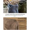 1 Pair of Spring and Autumn Solid Color Breathable Socks Fashionable High-quality Knitted Cotton Men's Socks Casual Boat Socks