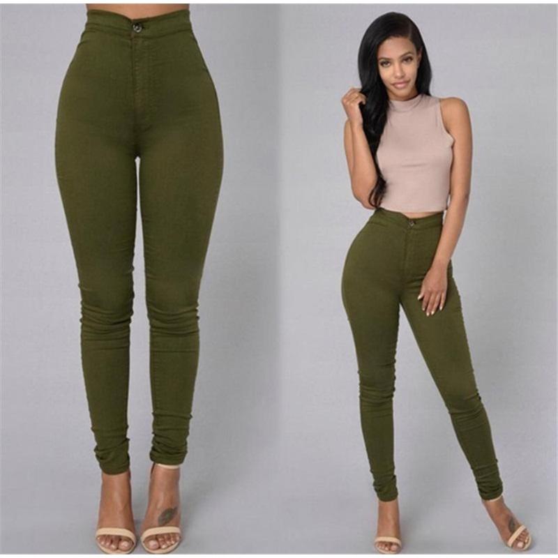 Women s Lightweight Stretch Candy-Colored Slim-Fit Casual Pants 3XL