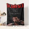Scarface Performance Flannel Blanket Throw Blanket Soft Warm Sofa Bed Camping Home Decor Unique Christmas Gift C921186