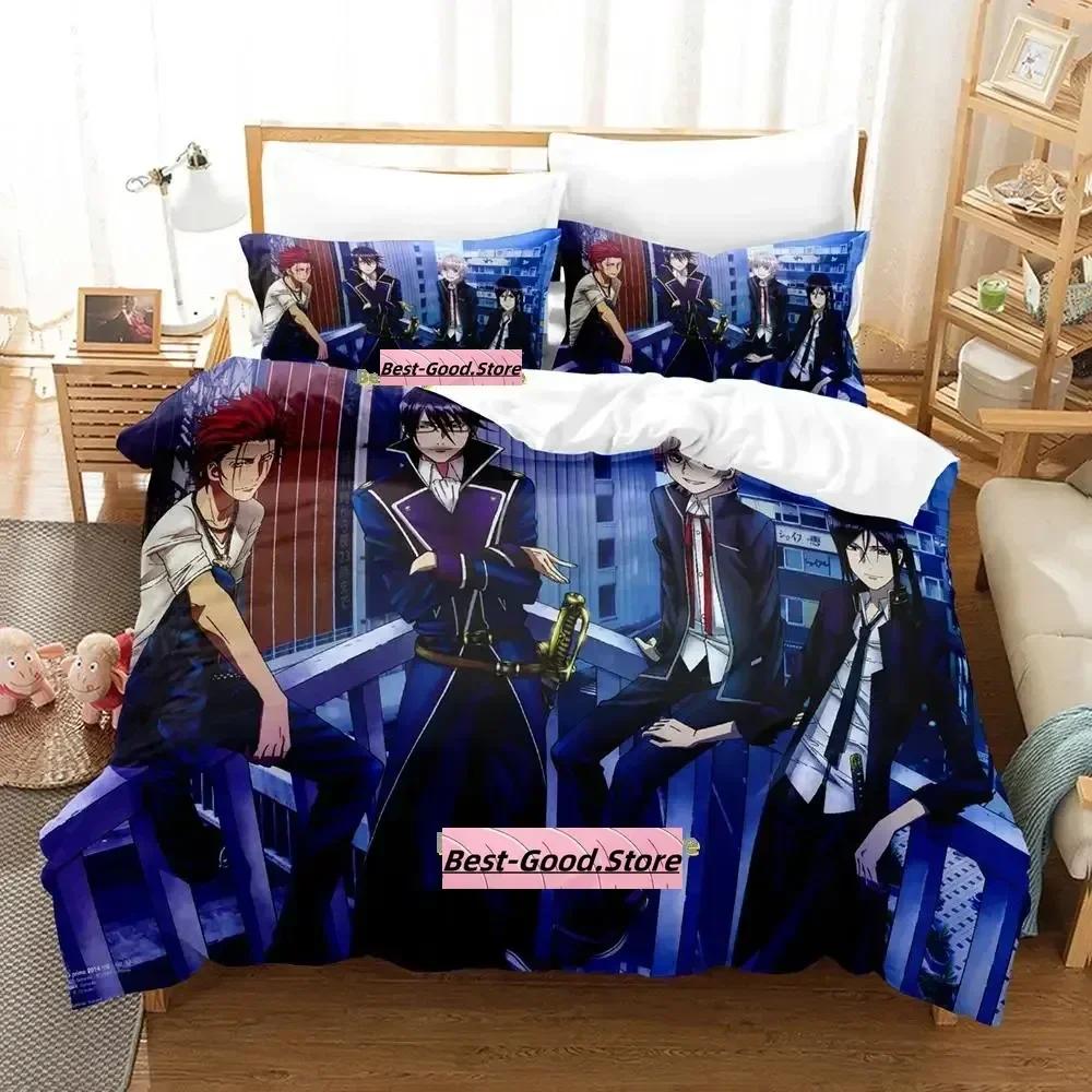 3D Nuovo K project Mikoto Suoh No Blood! Senza Osso! Niente Cenere! Set Biancheria da Letto Stampato con Federa Copripiumino Matrimoniale Queen Super King Size