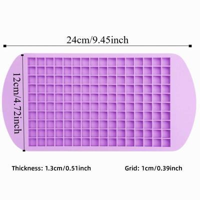 Bandeja de Gelo Colorida com 160 Cubos Liberação Fácil Moldes de Gelo de Silicone Material Macio Fabricante de Gelo Cocktail