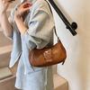Bag Women's 2025 New Retro Hot Girl Underarm Bag Niche Texture Fashionable Simple Crescent Bag One-shoulder Crossbody Bag