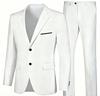 Completo casual da uomo europeo-americano 2025: Completo Due Pezzi Pantalone e Giacca per Matrimoni e Banchetti