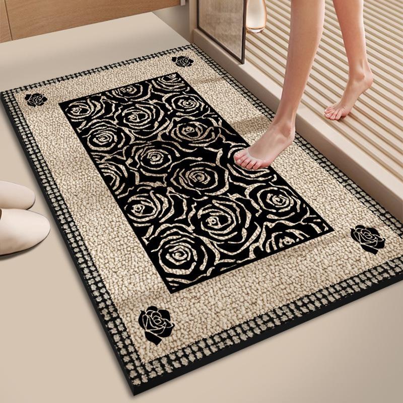 

Коврик для ванной комнаты Впитывающий и противоскользящий коврик Придверный коврик Домашние аксессуары 50*80cm
