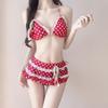 Costume da Bagno Bikini a Tre Pezzi 'Dopamine Girl' con Stampa Ciliegie