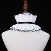 Adjustable Tie Ruffled Collar Vintage For Victorian Age Costumes and Cosplay Halloween Accessory Versatile Collar
