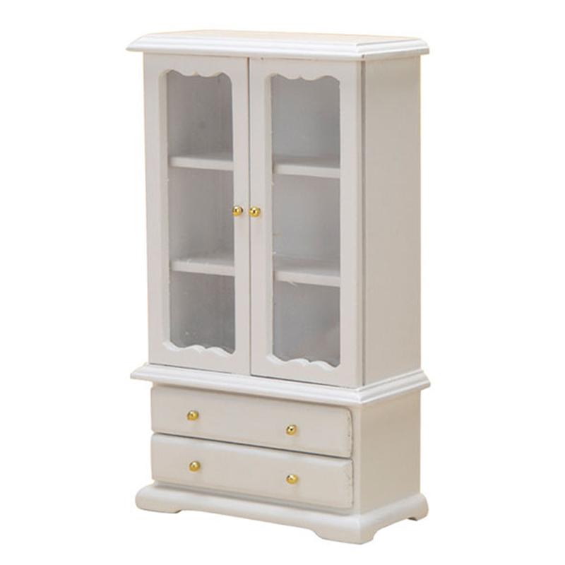 1:12 Dollhouse Miniature Bookcase Showcase Storage Cabinet Locker Home Decor Toy